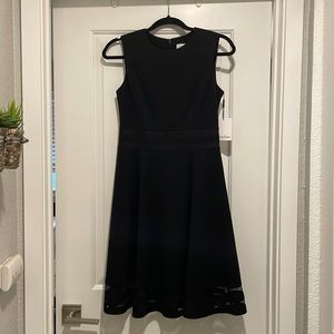 Calvin Klein black midi dress